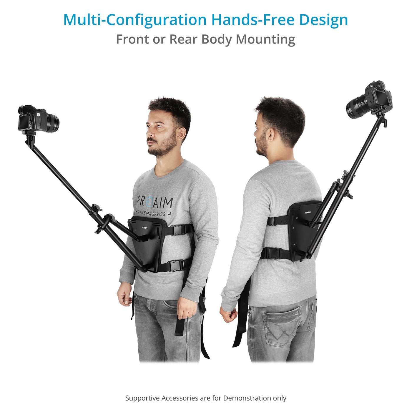 Flycam DSLR Hands-Free Front&Rear Body Camera Mount Harness