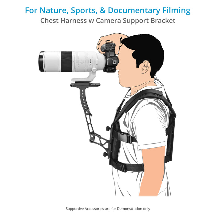 Flycam Telephoto Vest with Camera Support Bracket for Long Lenses & DSLR Video Setups