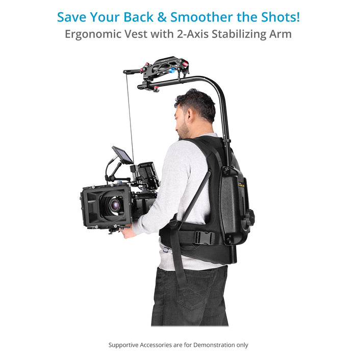 Flycam Flowline Starter with Placid Stabilizing Arm for Camera & Gimbals (5-7.5kg/11–16lb)