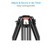 Proaim 100mm Camera Tripod Stand with Tripod Shoes