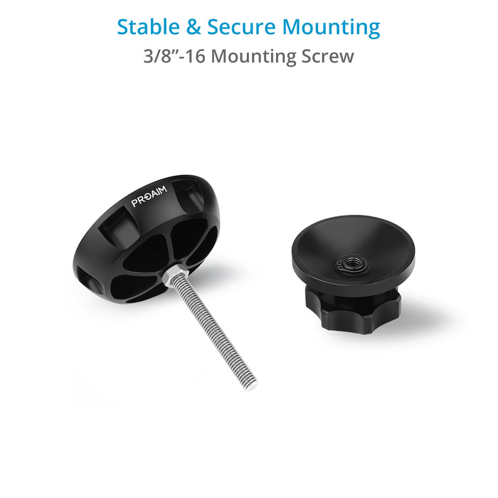 DanaDolly 100mm Perm Ball Adapter - Camera Dolly Leveling Adapter For Film & Video