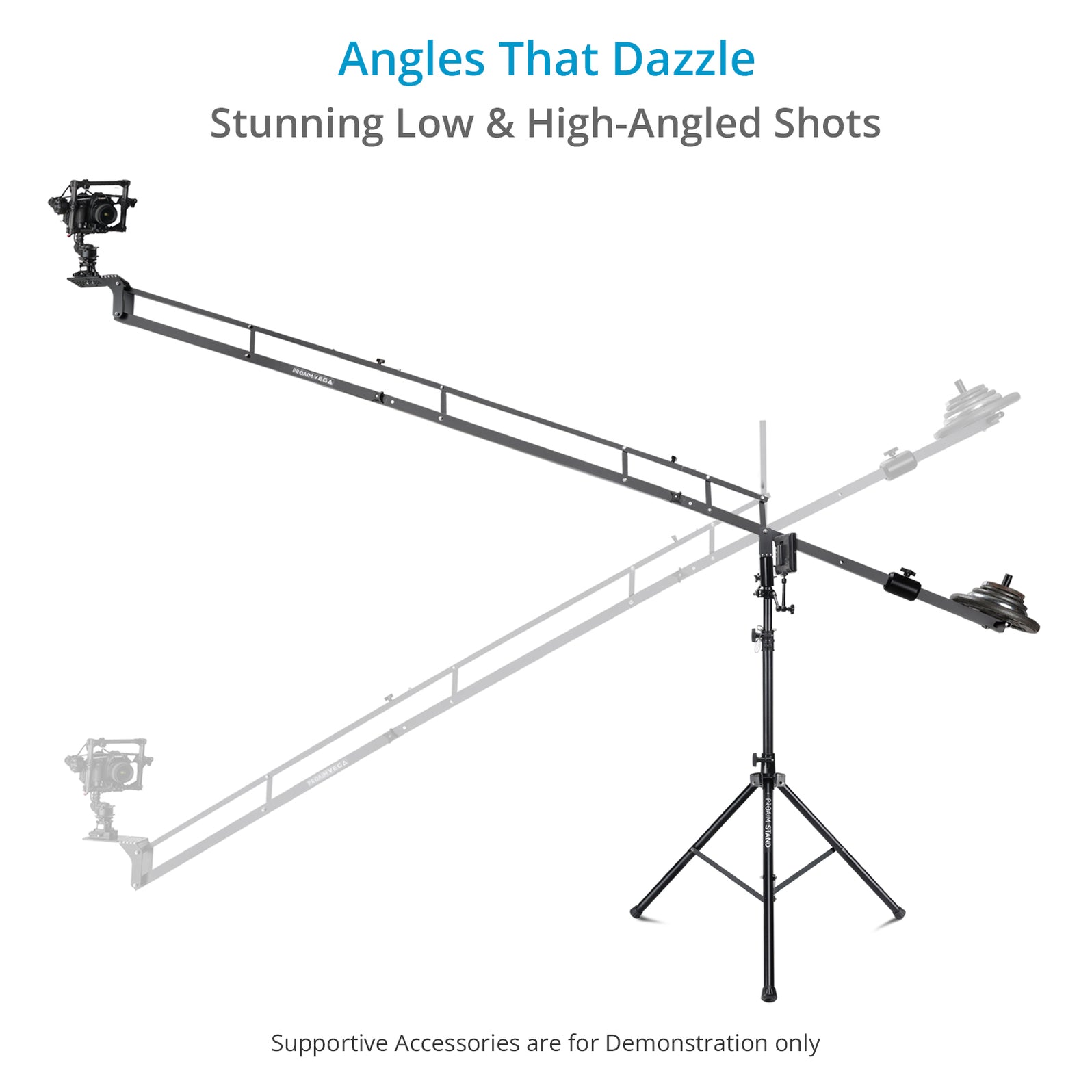 Proaim 12' Vega Video Camera Jib Crane for Videomakers & Filmmakers