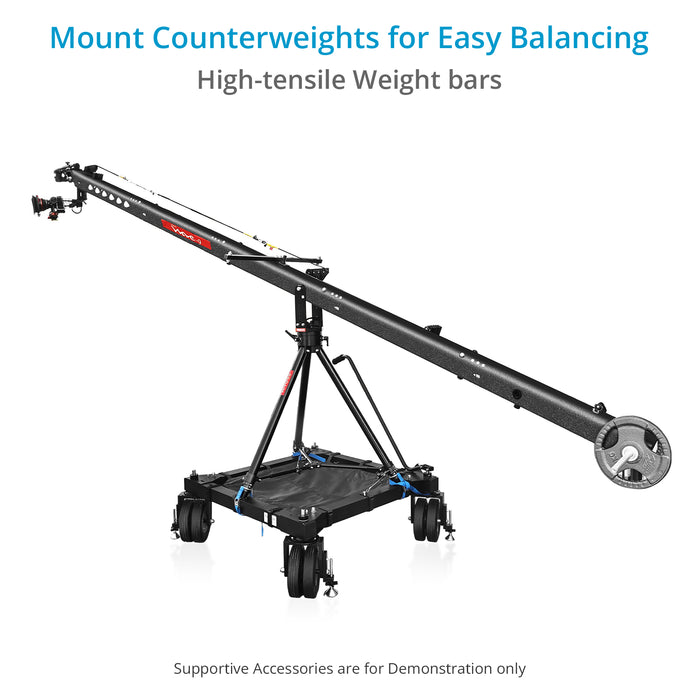 Wave-9 40ft Camera Crane Base Package Jib Crane | Proaim Wave-9 40ft Camera Crane Base Package Jib Crane | Proaim