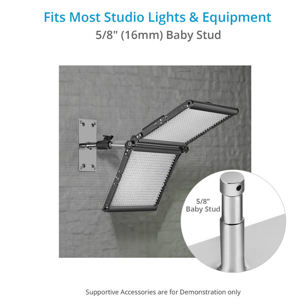4.5" Baby Pin Wall Plate Ceiling Mount - Heavy Duty Steel Wall Bracket