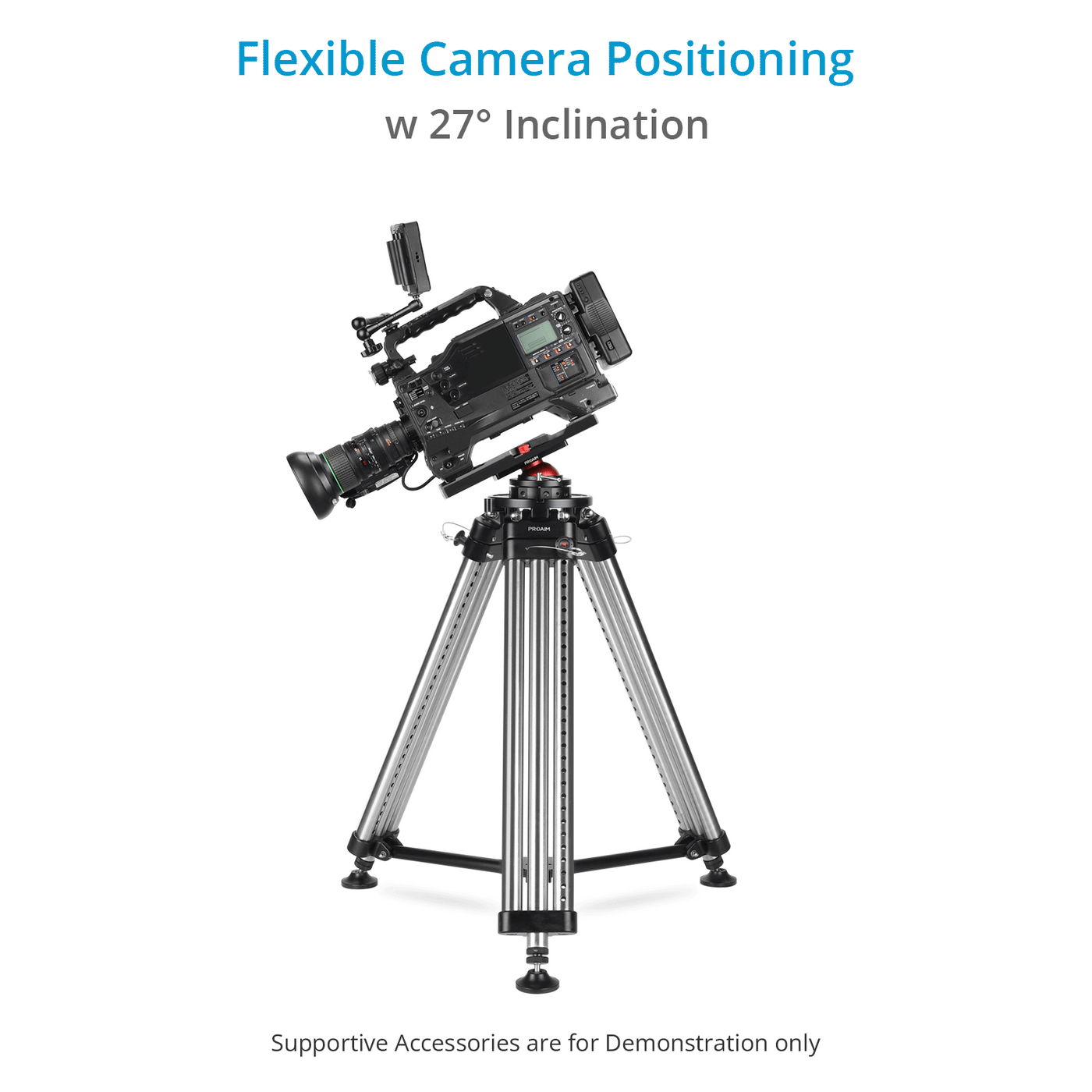 Camera Support Leveling Base – Mitchell & 3/8” Base | Proaim