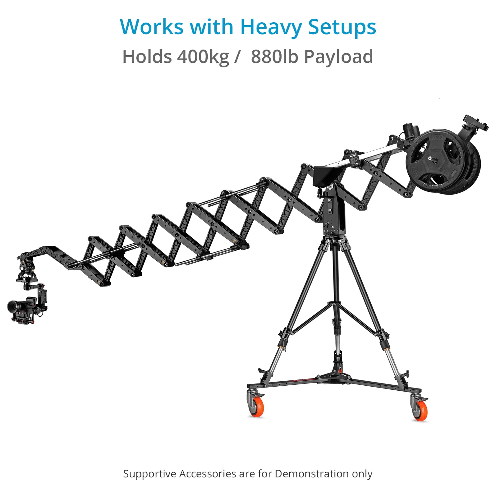 D-33 Portable Camera Tripod Dolly for Jibs/Cranes | Proaim