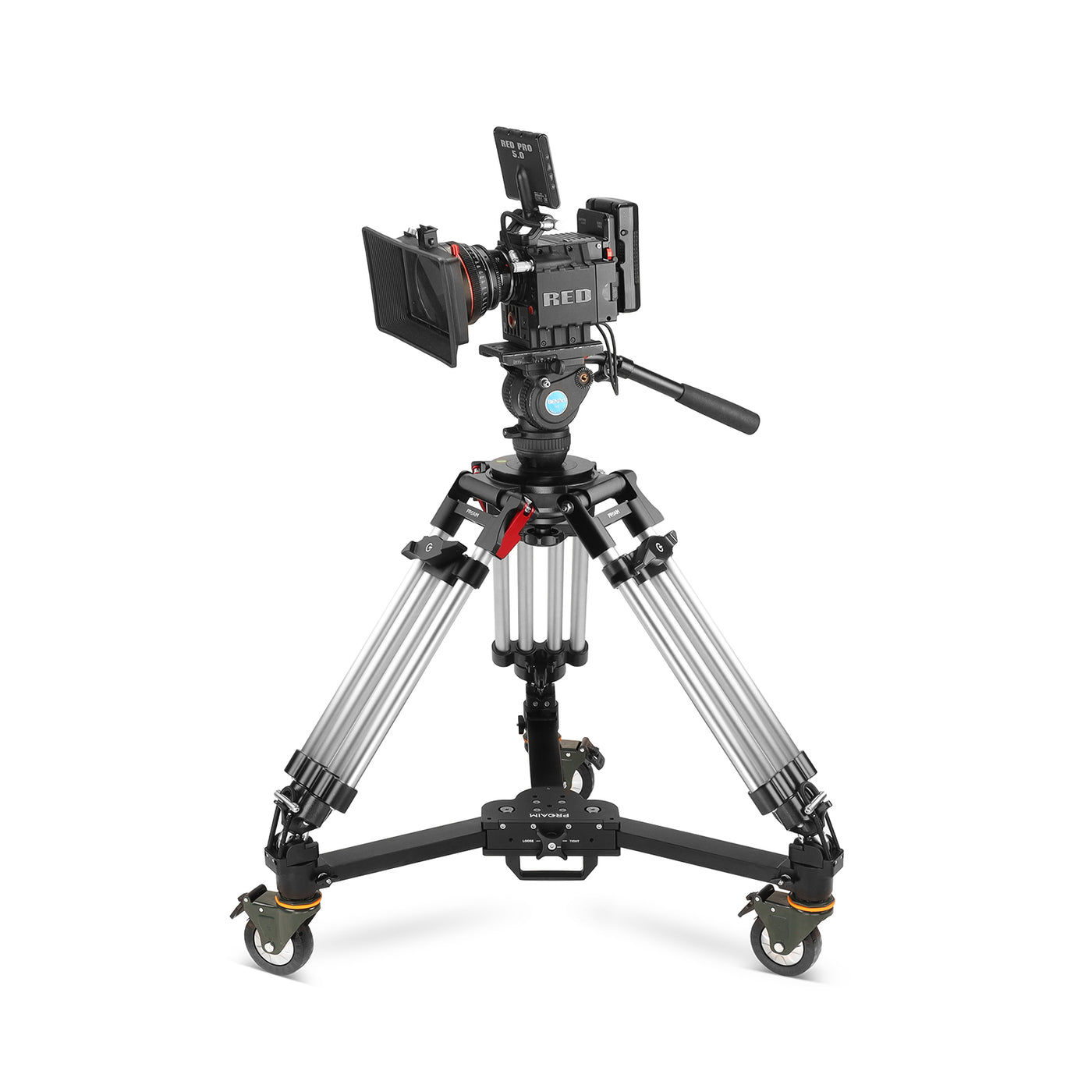 Trépied Proaim à Bol 100mm Avec Embouts Caoutchouc – Idéal Pour Perche/jib Vidéo