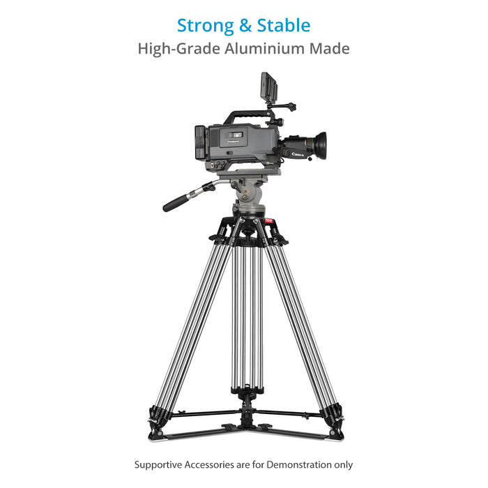 Proaim Heavy-Duty 150mm Tripod Stand with Spreader | Payload - 250kg / 551lb
