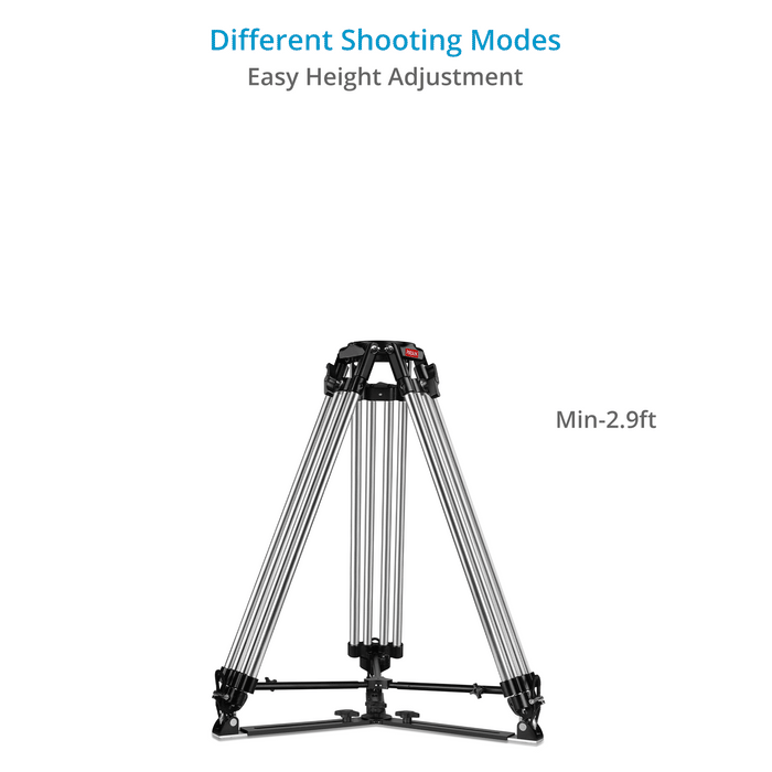 Proaim Heavy-Duty 150mm Tripod Stand with Spreader | Payload - 250kg / 551lb