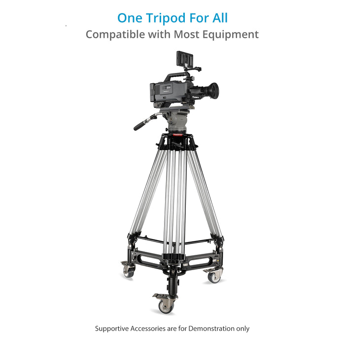 Proaim Heavy-Duty 150mm Tripod Stand with Spreader | Payload - 250kg / 551lb