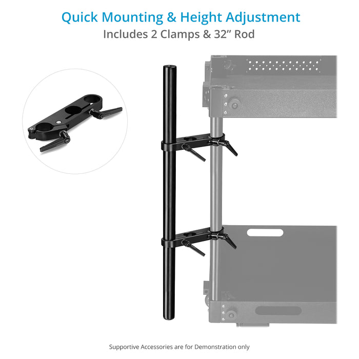 Proaim Monitor Articulated Arm for Video Camera Cart | 75mm/100mm VESA Mount