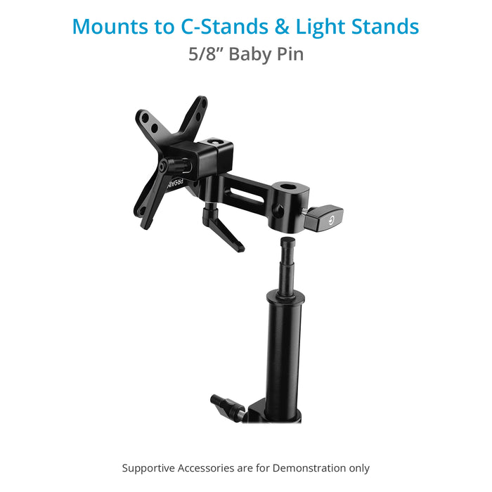 Proaim Monitor Mount for C-Stands & Light Stands | Payload: 30kg / 65lb