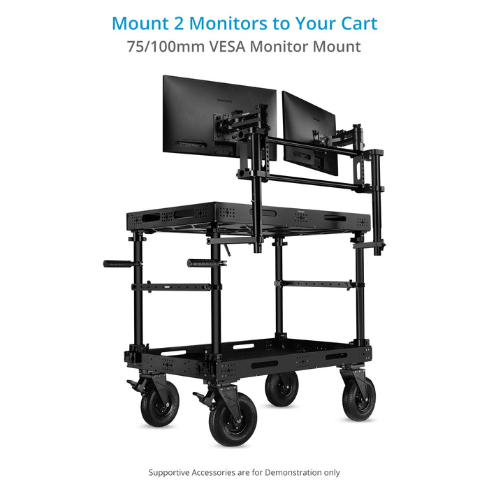 Proaim Multi-Monitor VESA Mount System for Camera Production Cart | 75mm/100mm
