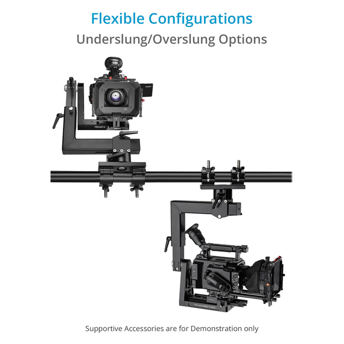 Proaim Multi Rig Pan Tilt Camera Head for Video & Film Rigging Setups | Payload: 40kg/88lb