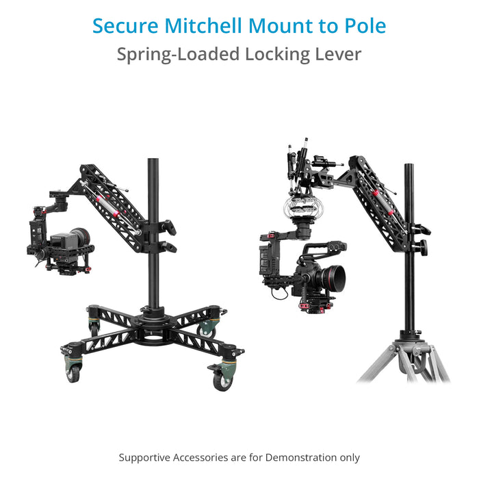 Proaim Scaffold Pole with Mitchell Mount for Vibration Isolator Arms &amp; 3-axis Camera Gimbals