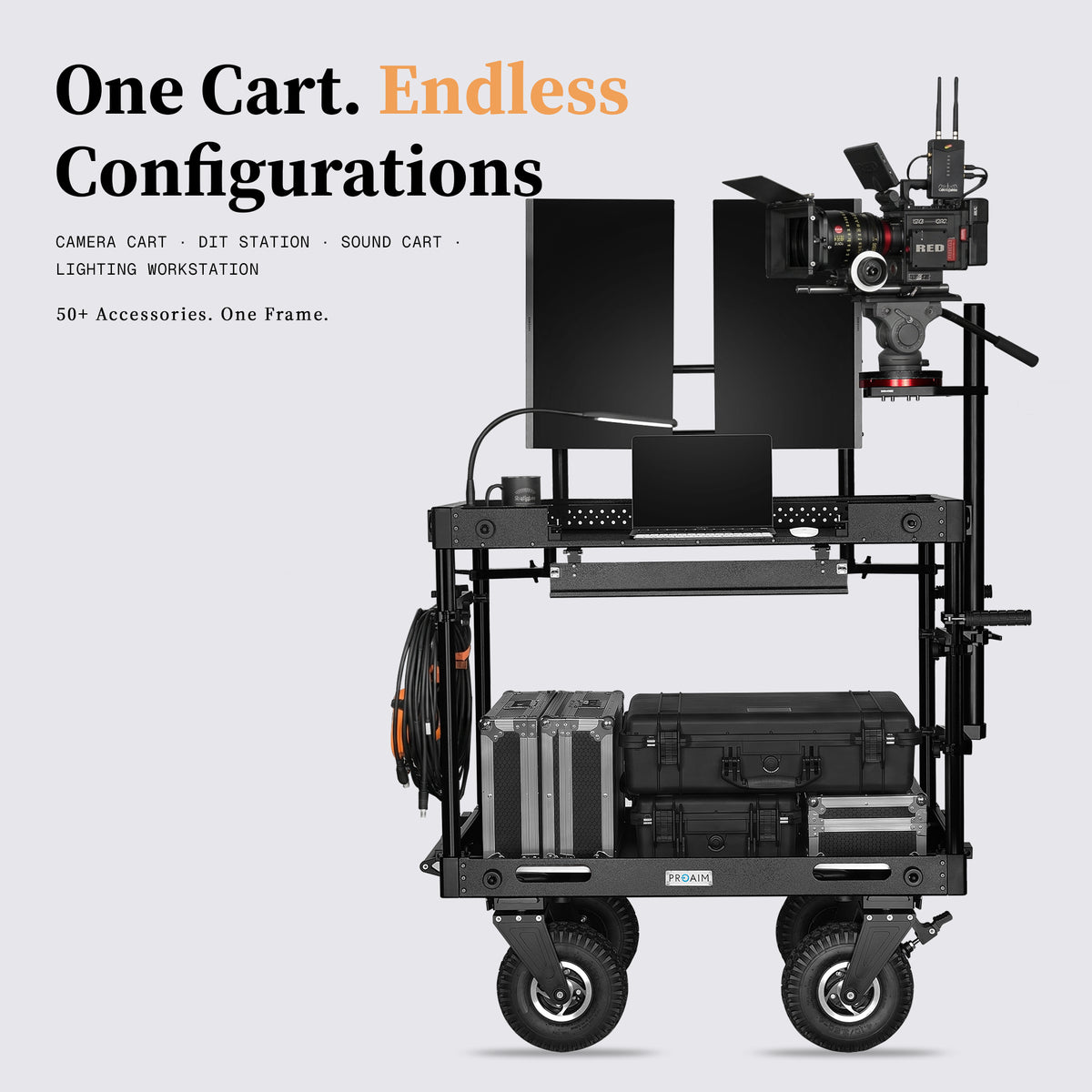 Proaim Victor Pro Camera Cart | Up to 1,100 lb, 4 Sizes