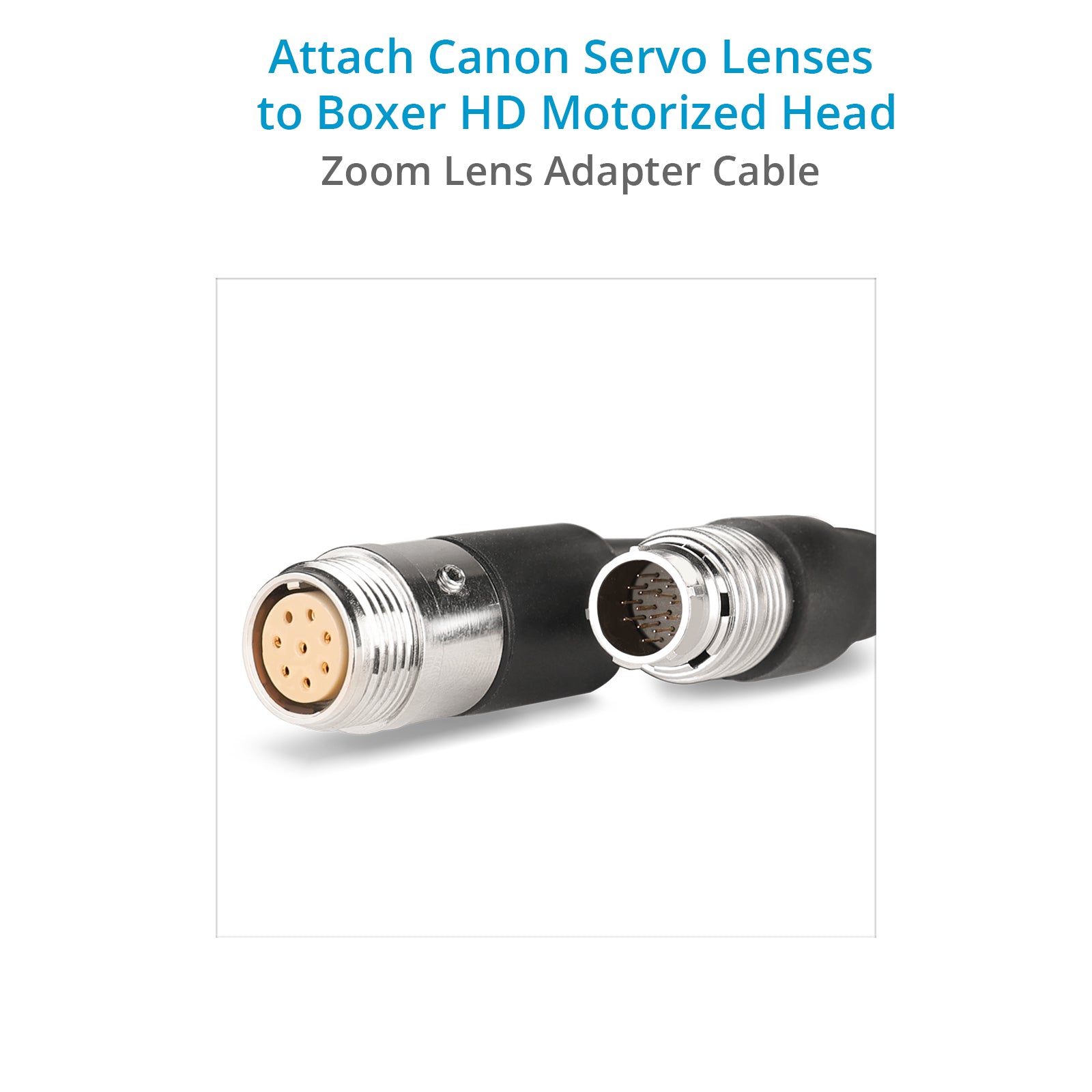 Proaim Zoom Lens Cable for Boxer HD‐2X Pan/Tilt Head. Canon 8-Pin Zoom