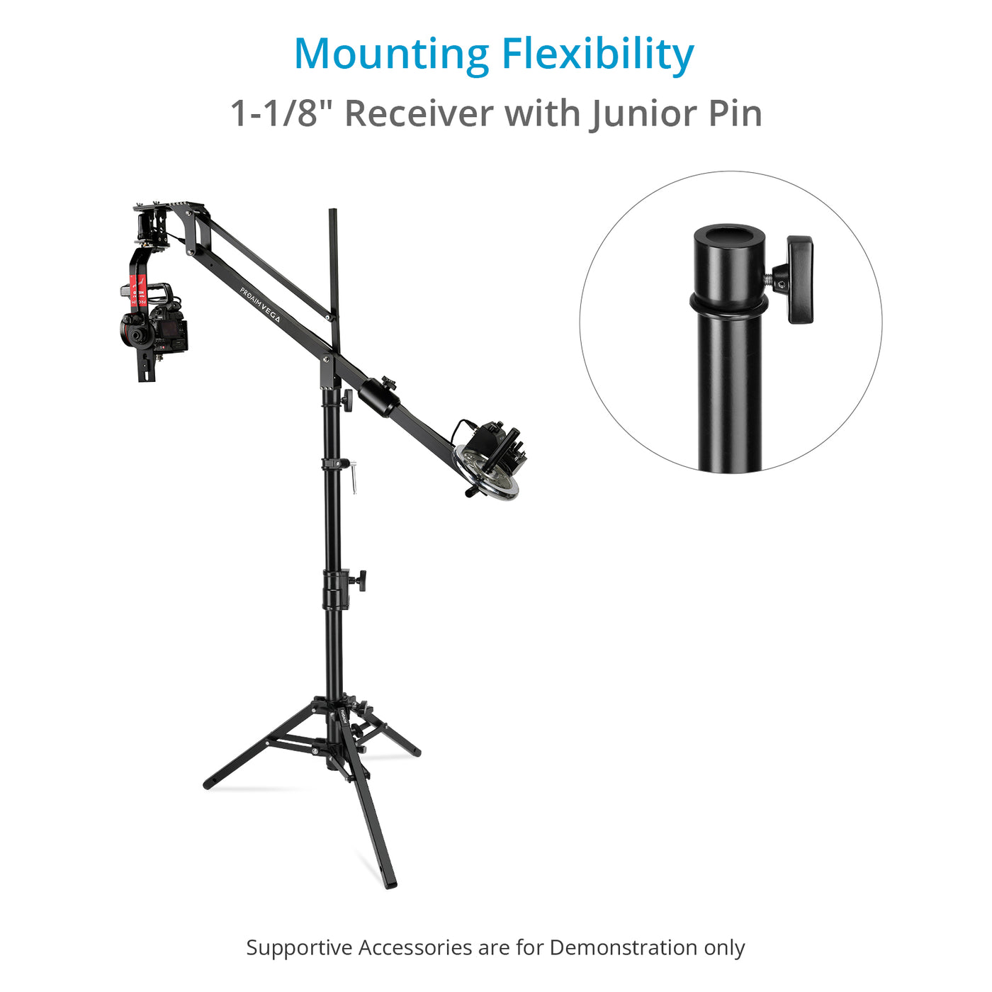 Camera Rol Stand Proaim 44” Camera Slider Stand with Junior Pin