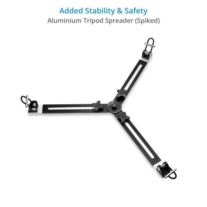 Proaim Heavy-Duty 150mm Tripod Stand with Spreader | Payload - 250kg / 551lb