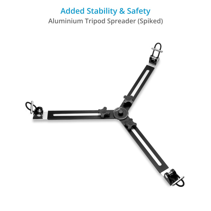 Proaim Heavy-Duty 150mm Tripod Stand with Spreader | Payload - 250kg / 551lb