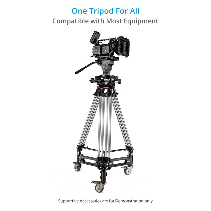 Proaim Heavy-Duty 150mm Tripod Stand with Spreader | Payload - 250kg / 551lb