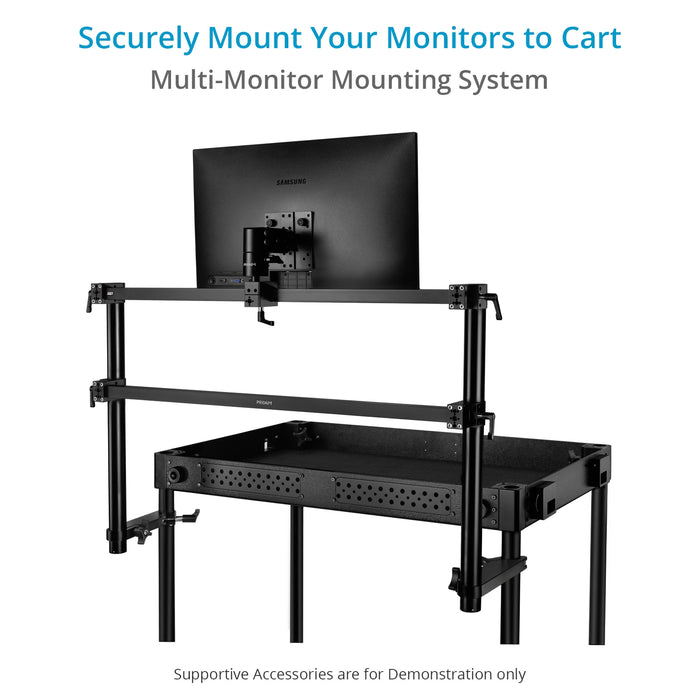 Proaim Multi Monitor Mounting System for Video Camera Production Carts
