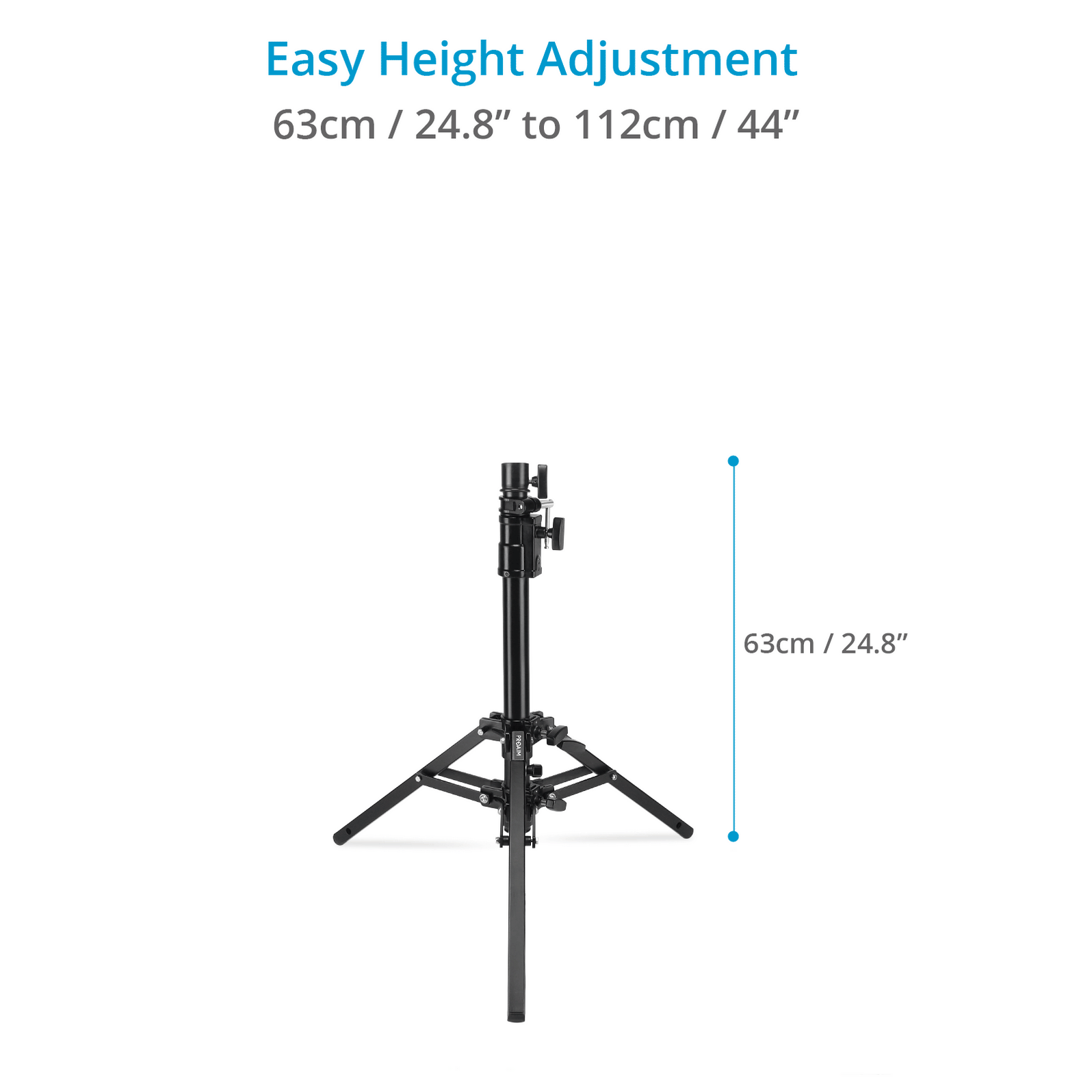 Proaim 44” Camera Slider Stand with Junior Pin (11/8" Receiver) —