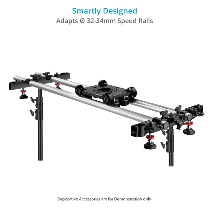 Proaim Polaris Mini Portable Video Camera Dolly w Universal Track Ends