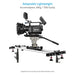 Proaim Polaris Mini Portable Video Camera Dolly w Universal Track Ends | Mitchell & 75mm Bowl Mount