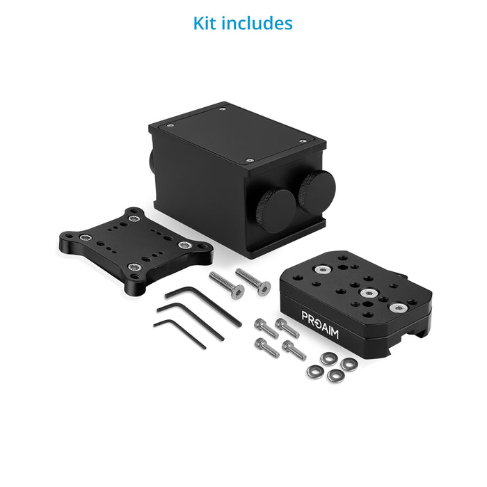 Proaim Quick Release 6TR Mount for DJI Ronin, M/MX Camera Gimbals & Pan Tilt Heads