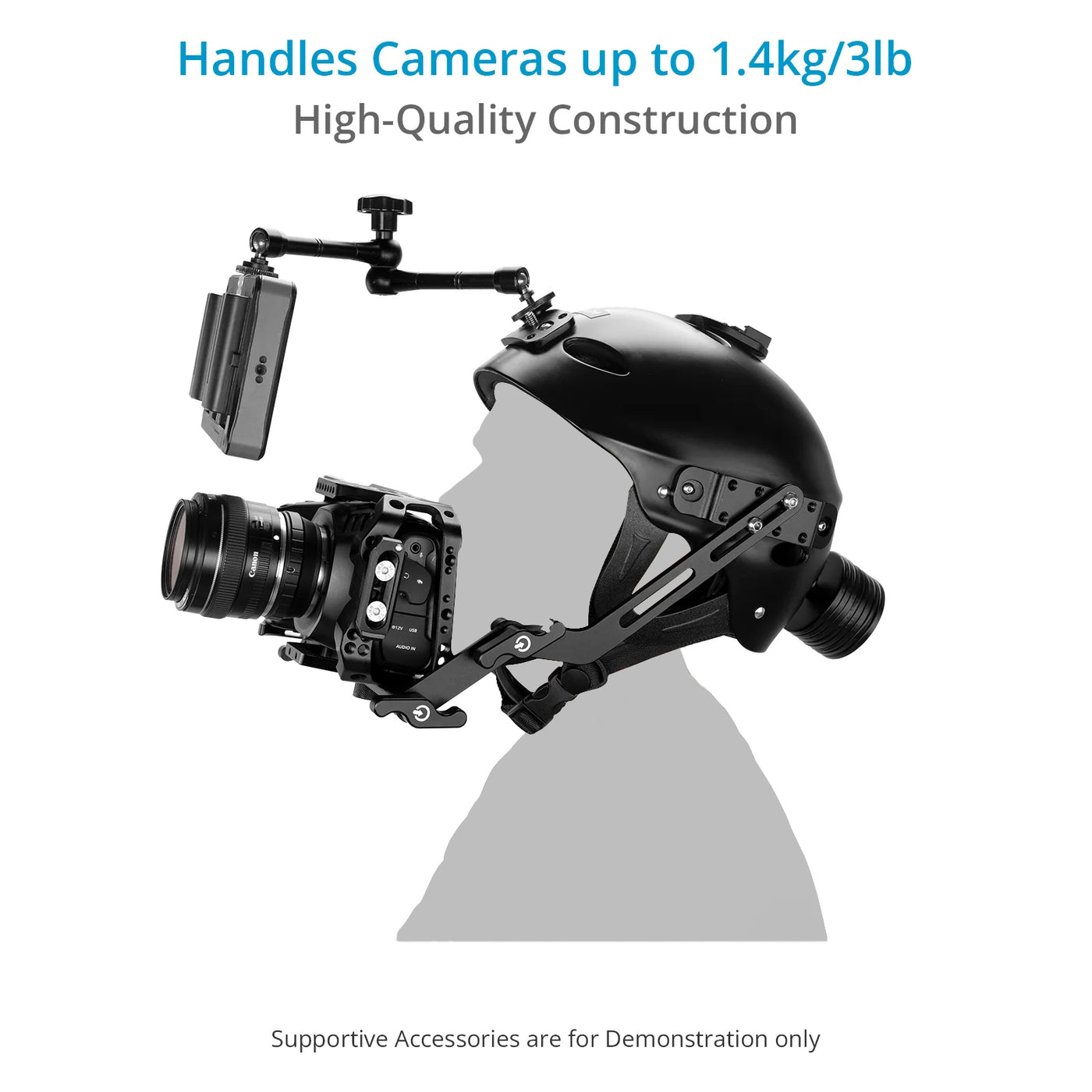 Handeled Dslr Rig Proaim Surfer Helmet Rig for DSLR Camera/Smartphone