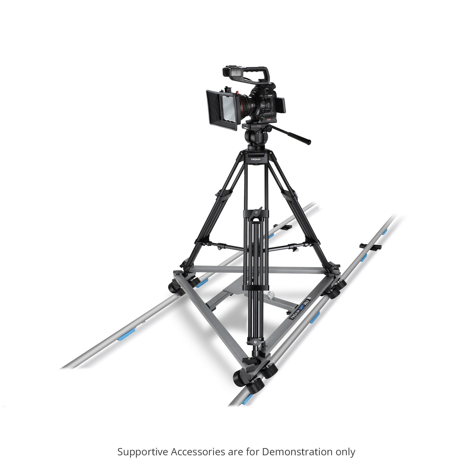 Dolly System Swift Camera Dolly System with 12ft Straight Track | Proaim