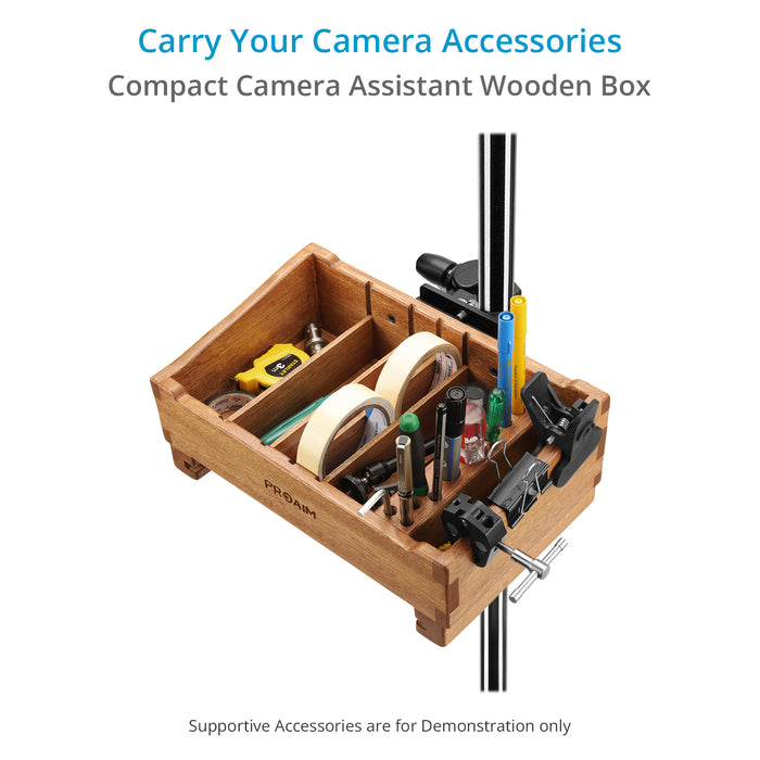 camera gear box Proaim Camera Assistant Front Wooden Box for Accessories