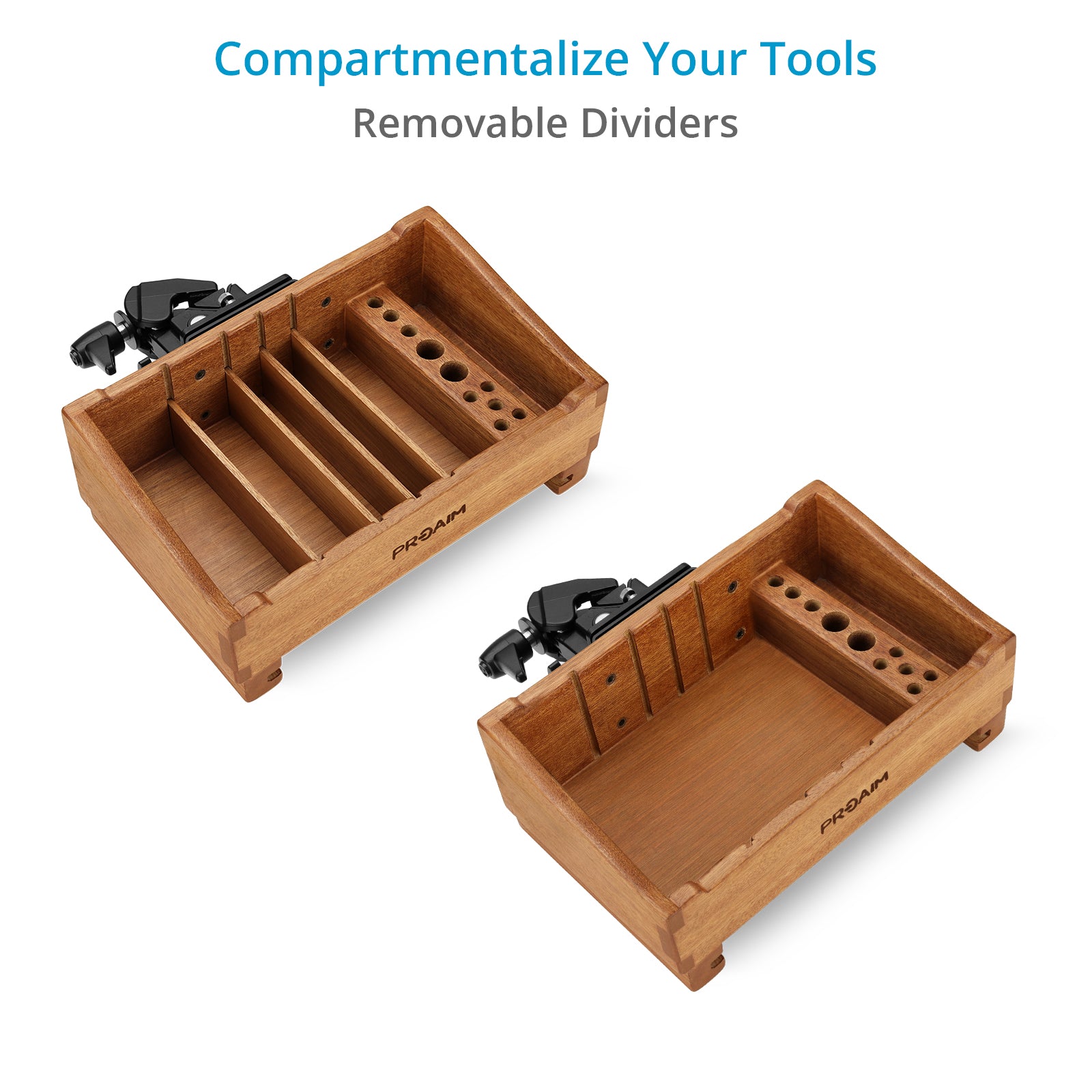 Proaim Camera Assistant Front Wooden Box for Accessories