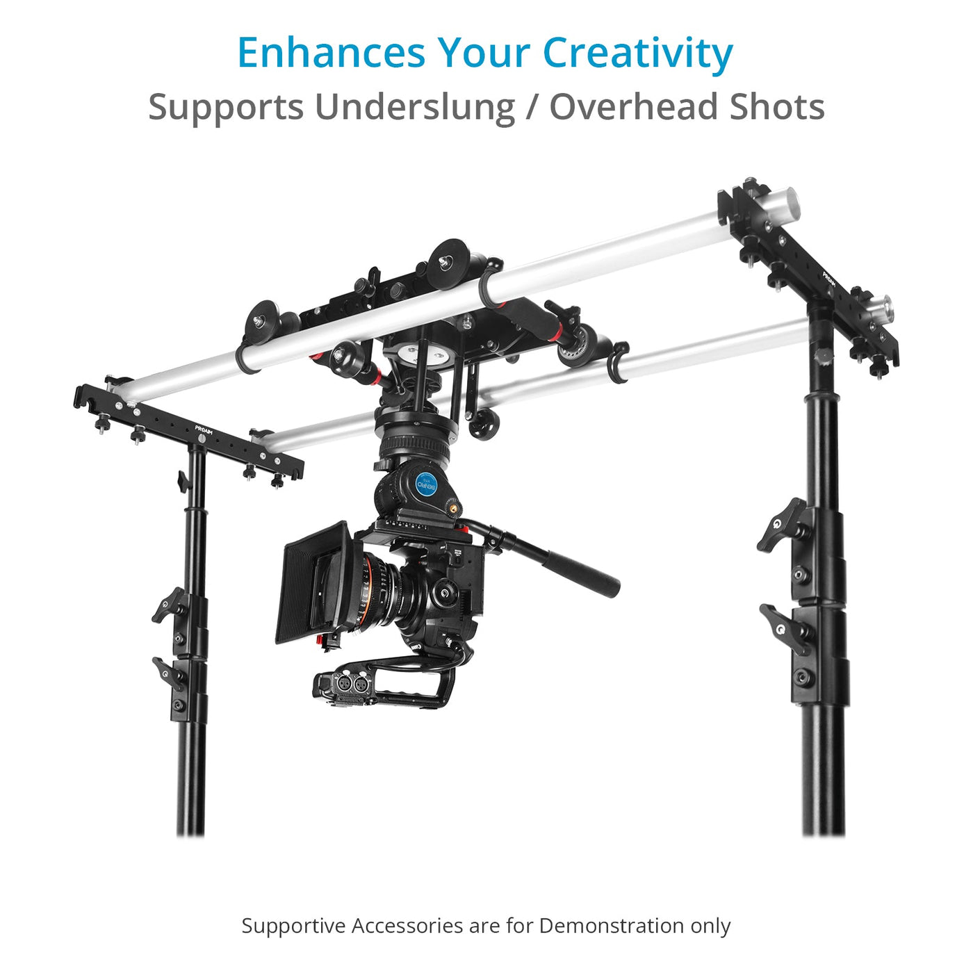 Camera Rig Movie Dolly Fusion Video/Film Camera Dolly Slider with Track | Proaim