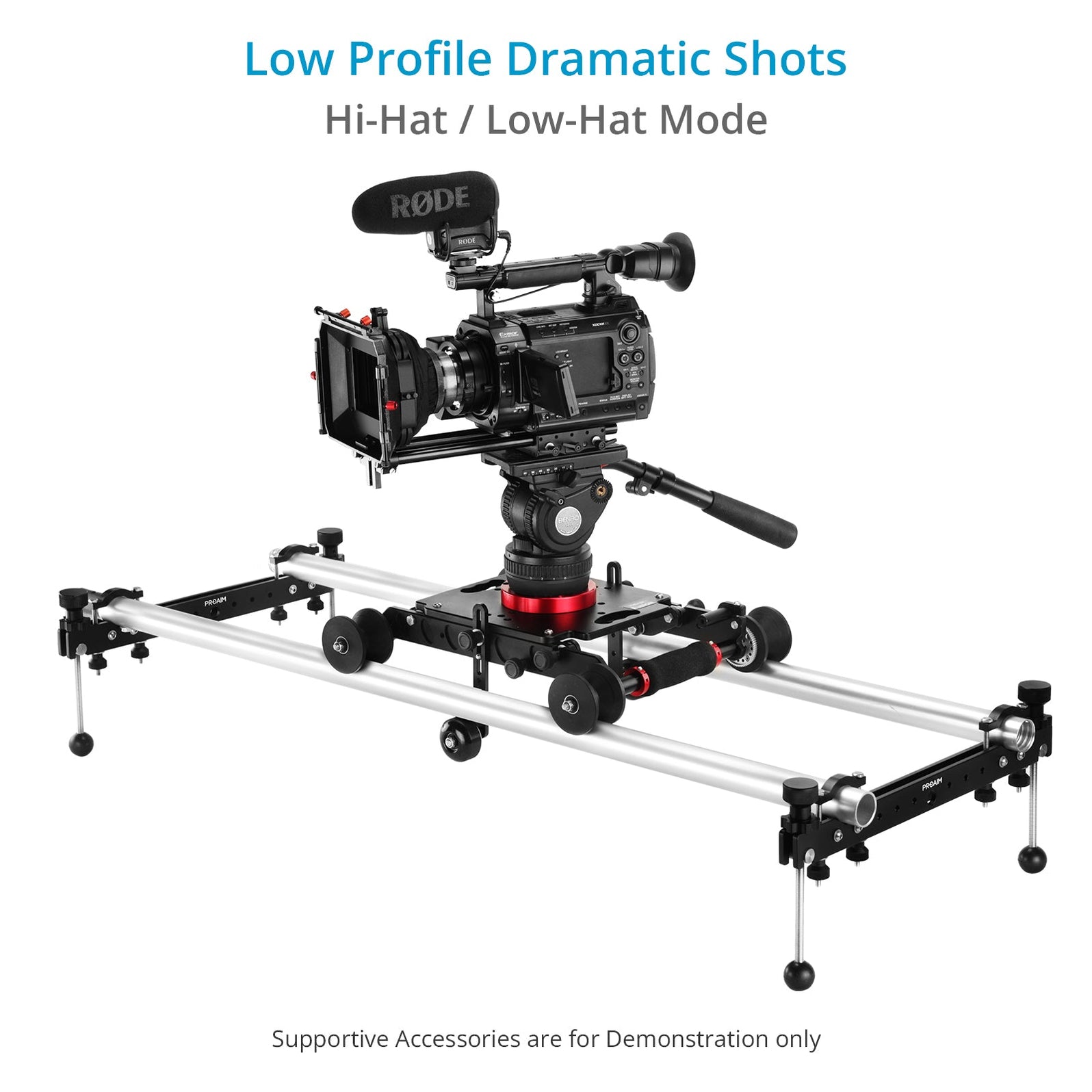 Camera Rig Movie Dolly Fusion Video/Film Camera Dolly Slider with Track | Proaim