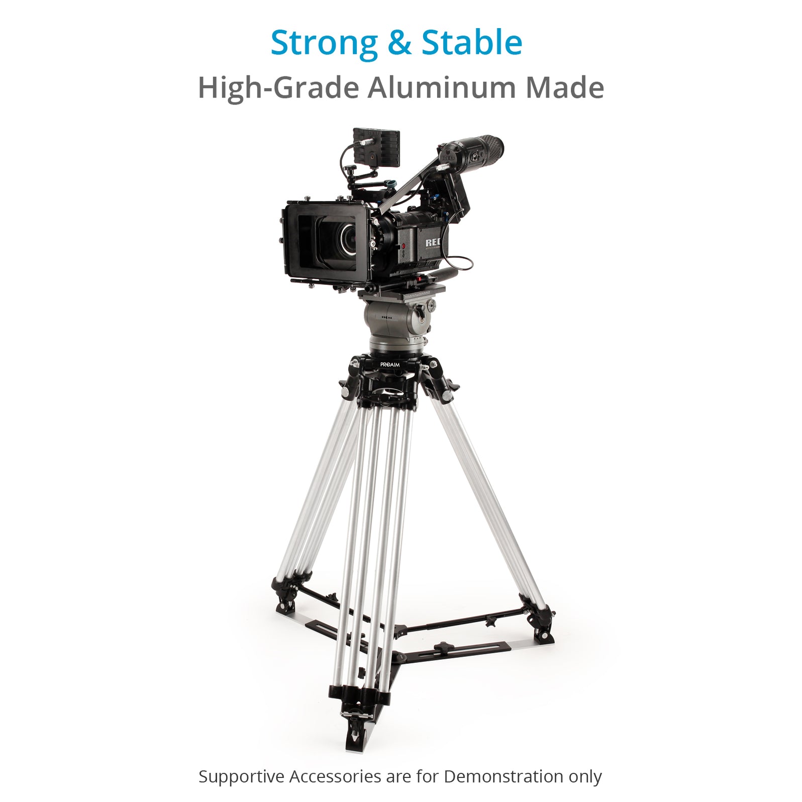 Proaim HeavyDuty 150mm Camera Tripod Stand with Spreader