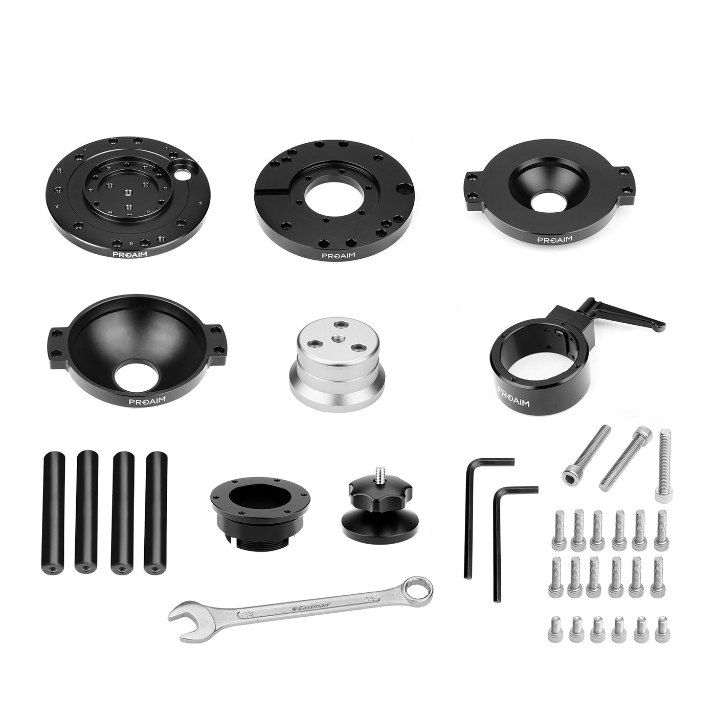 Proaim Adaptateur Euro/Elemac Rotatif 360° RA-282-00 - Accessoire Tournage Cinéma