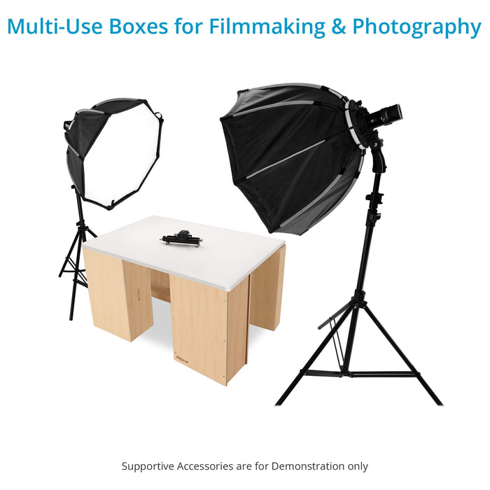 Proaim Set of 4 Apple Boxes for Studio, Film Set &amp; Photography