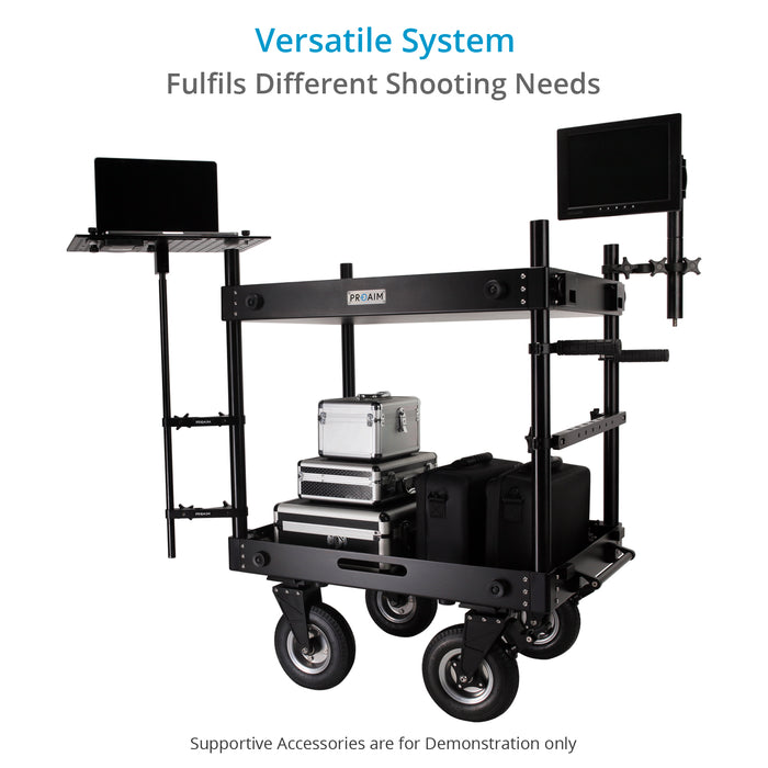 PROAIM Universal Laptop Workstation for Tied Photographers - Size 16x13 inches fits all laptops | Most Affordable Workstation for Photographers, Creators and Filmmakers | Aluminum PROAIM Universal Laptop Workstation for Tied Photographers - Size 16x13 inches fits all laptops | Most Affordable Workstation for Photographers, Creators and Filmmakers | Aluminum