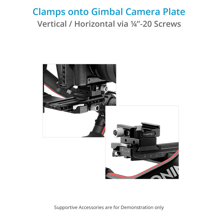 Proaim SnapRig Arca-Type Quick Release Clamp for DJI RS/RSC &amp; ZHIYUN CRANE 2S/WEEBILL-S Series Camera Gimbal