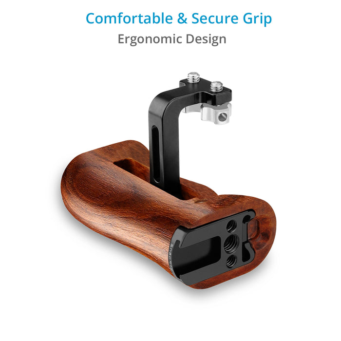 Proaim SnapRig Universal Wood Side Handle (1/4&rdquo;-20 Mount) for Camera Cage Rigs. WSH255