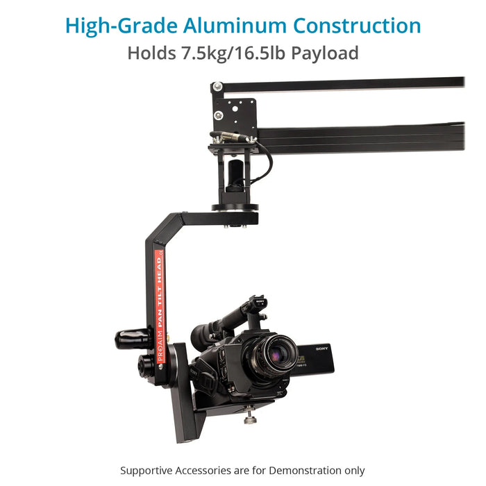 Proaim Sr. Pan Tilt Head for Camera Jib Crane, Payload - 7.5kg/16.5lb