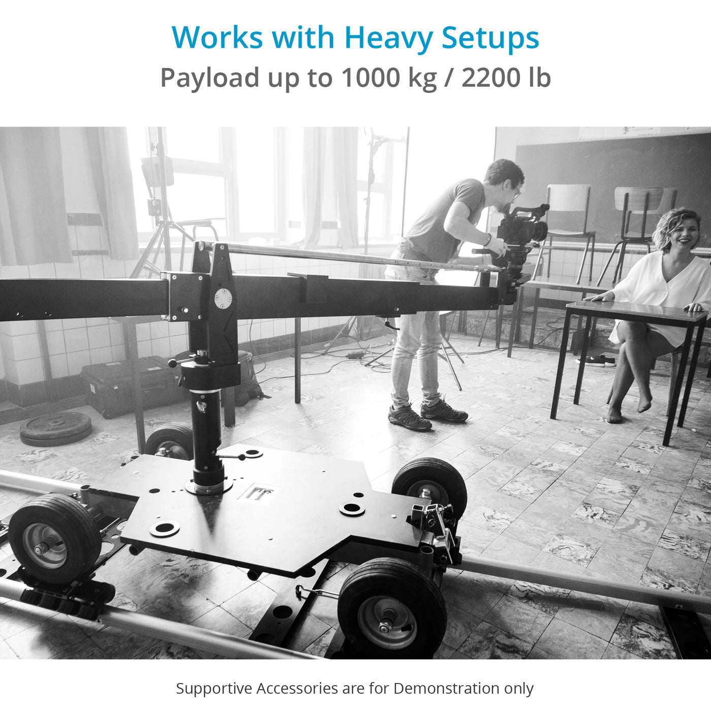 16ft Heavy Duty Cinema Dolly Track for Studio Production | Proaim