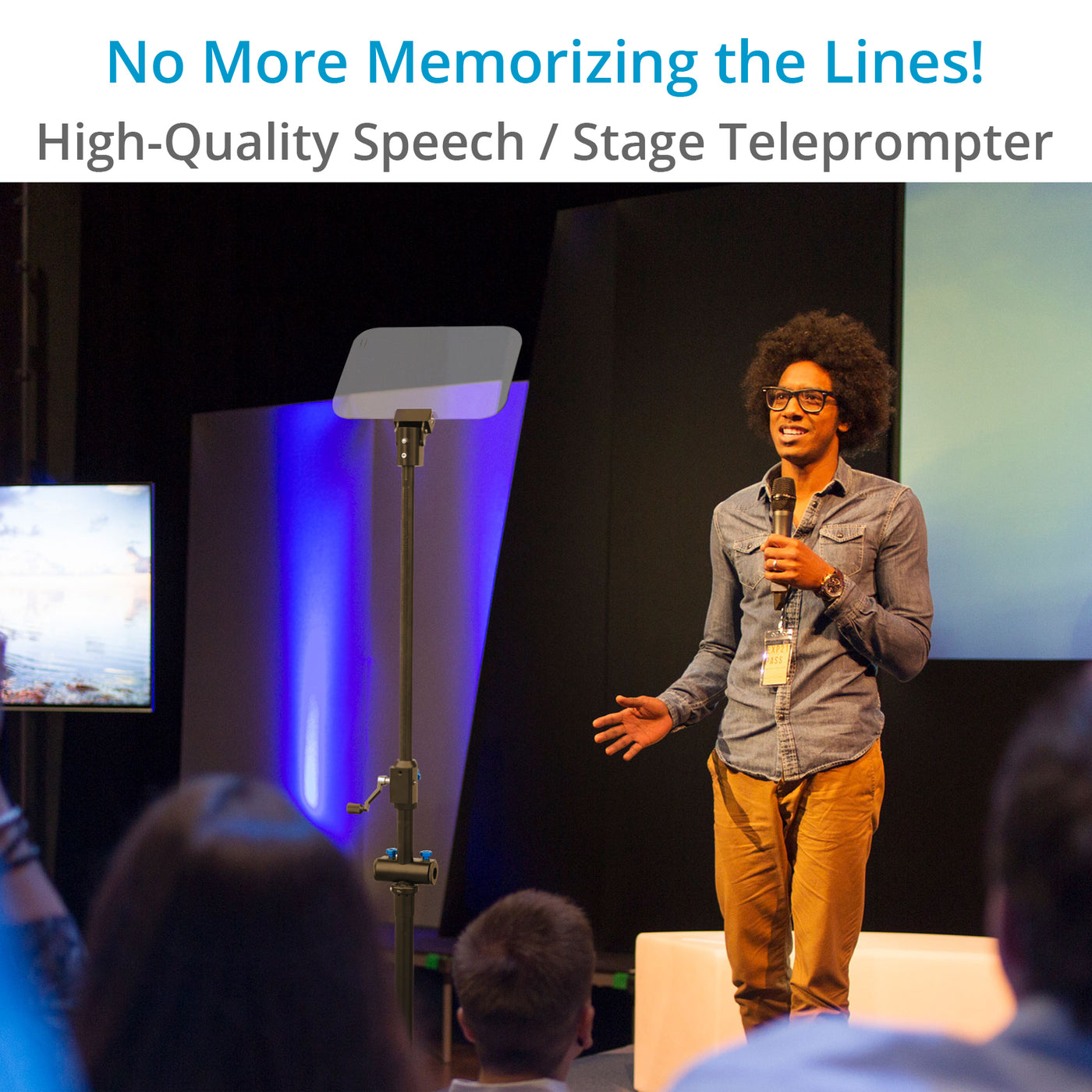 Professional Speech Teleprompter | Fits up to 17” | Proaim