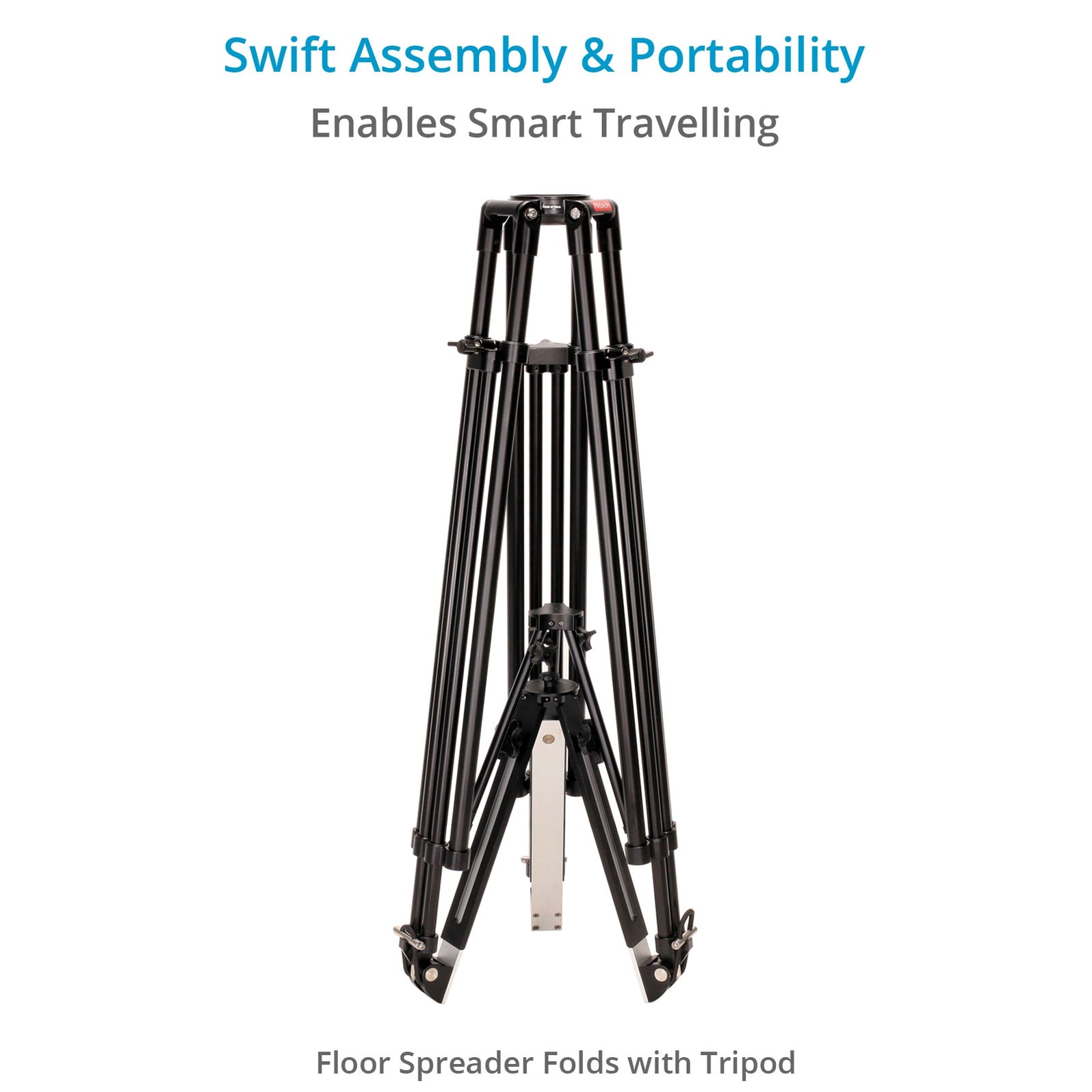 Proaim 100mm Camera Tripod Stand with Aluminum Spreader