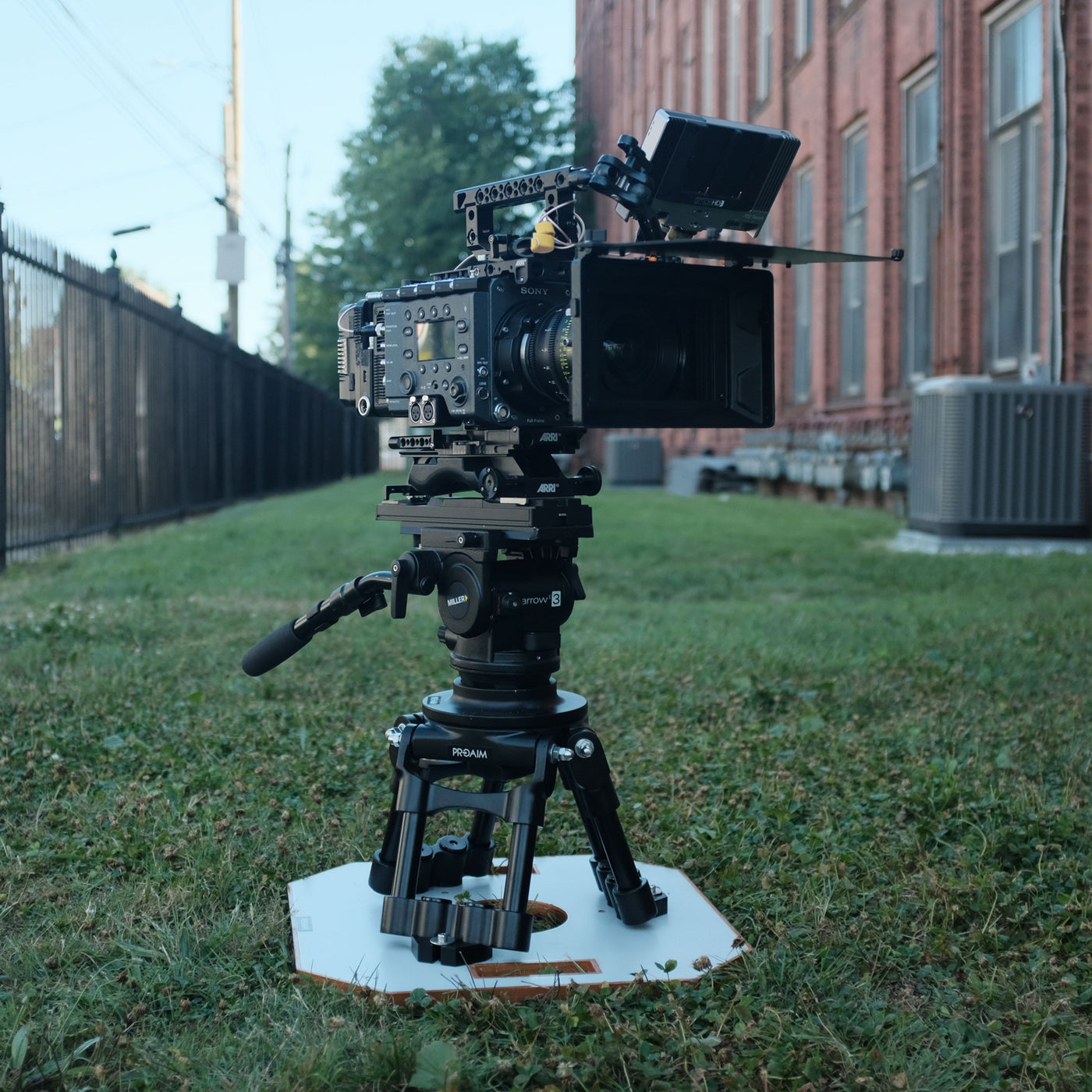 Heavy-Duty Cinema Camera Hi-Hat with Board | Proaim
